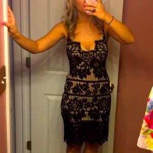 Charlotte Russe black lace dress